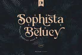 Шрифт Sophista Belucy
